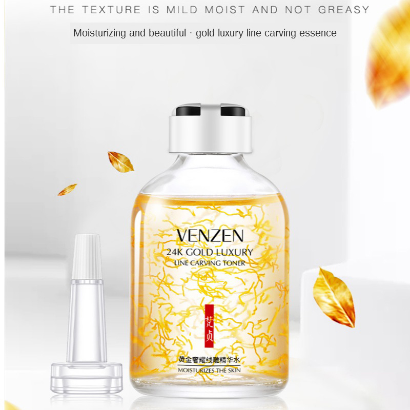 Sérum hidratante de oro de 24K - Luxury Skincare Toner reseña y precio